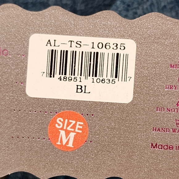 Pretty Angel Women's Assymetric Applique Linen Blend Tunic Fairycore Top - M - Picture 8 of 8